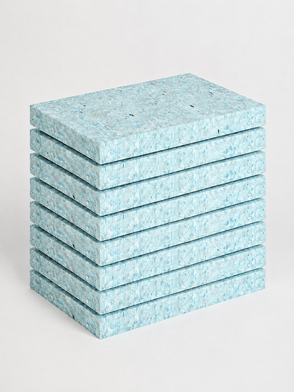 Yoga Studio 1'' Inch Chip Foam Half Yoga Block (8 Pack)