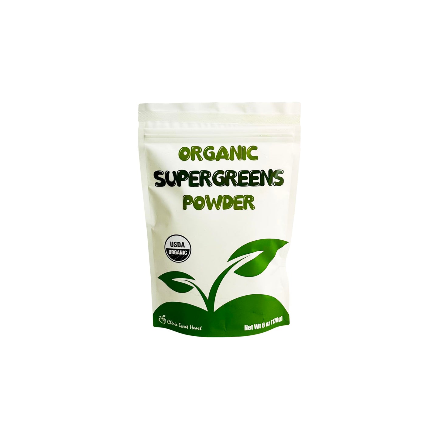 Cherie Sweet Heart Supergreens Powder | Organic Greens & Smoothie Superfood (6 oz, 34 Servings)