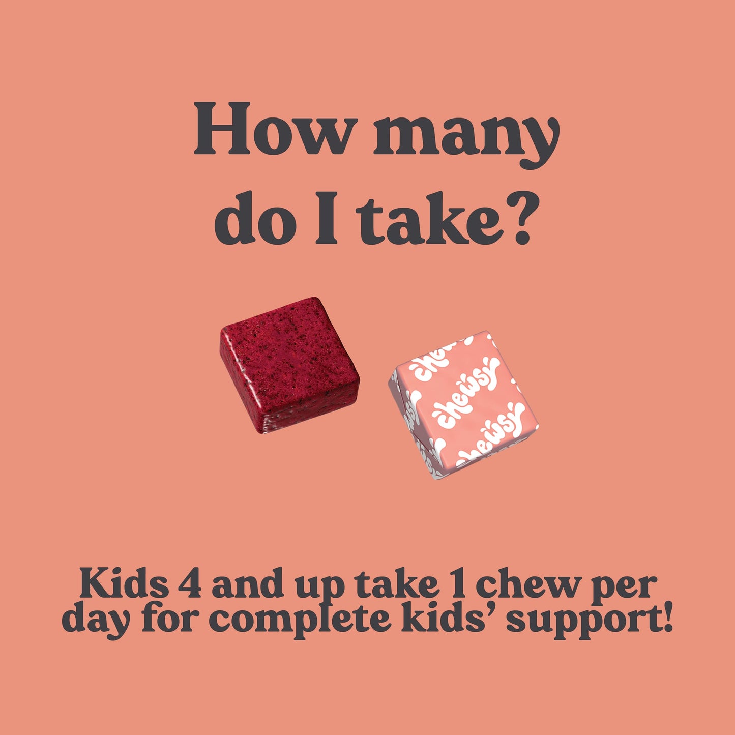 Chewsy Kids’ Multivitamin: Wild Berry Candy-Style Daily Vitamin Chews + Probiotics & Superfoods | 30-Day Supply