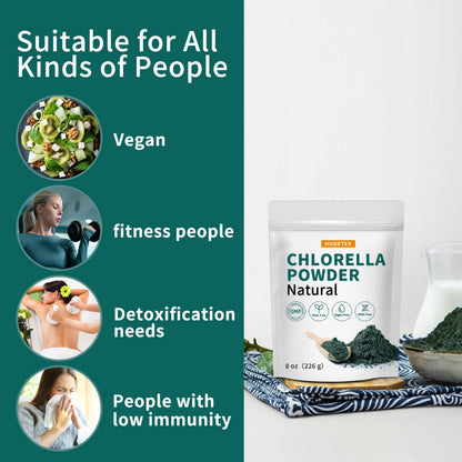 Chlorella Powder Natural – Immune & Liver Support, Vegan Protein, 8 oz