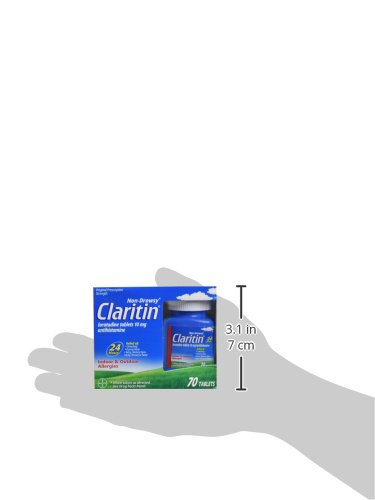 Claritin 24 Hour Allergy Relief | Non-Drowsy Loratadine Tablets, 70 Count