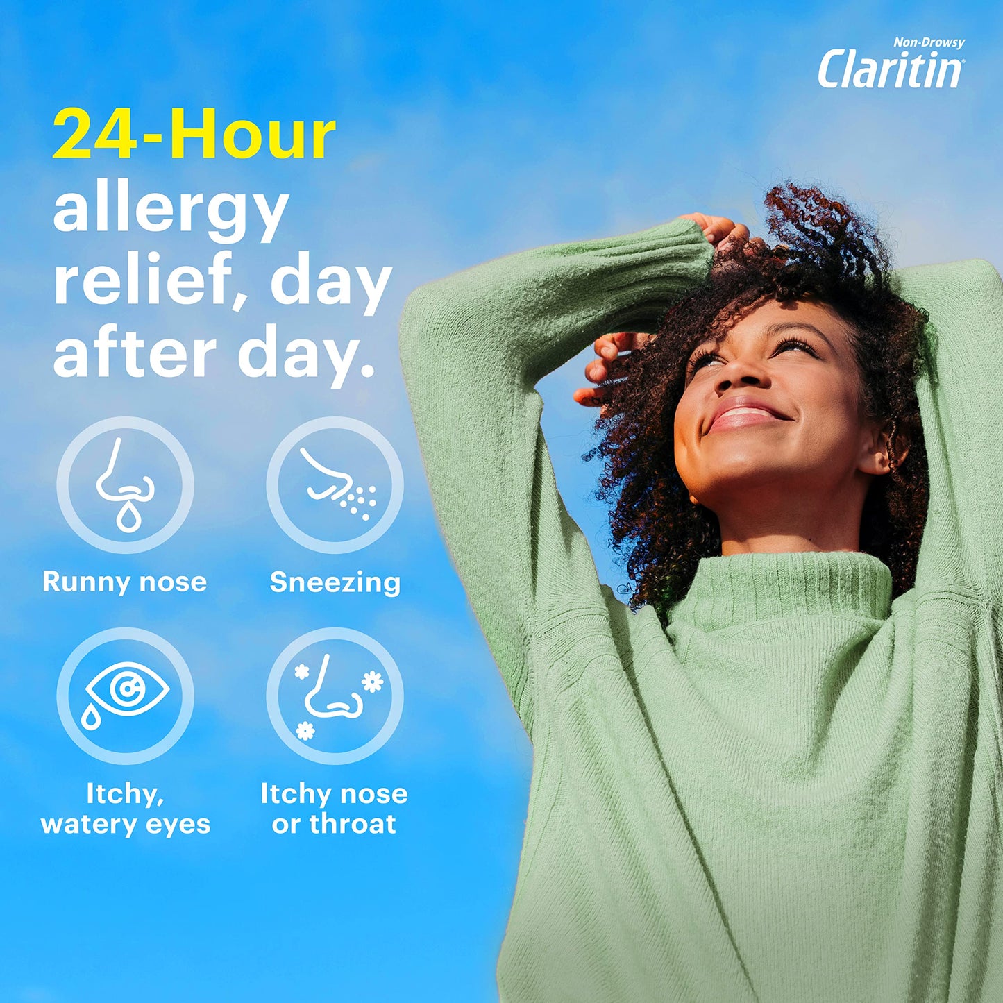 Claritin Liqui-Gels 24-Hour Allergy Relief | Non-Drowsy Loratadine Capsules (60 Count)