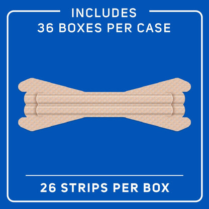 Clear Passage Nasal Strips, Large Tan — Instant Relief, Improve Sleep, 26 Count (Pack of 36)
