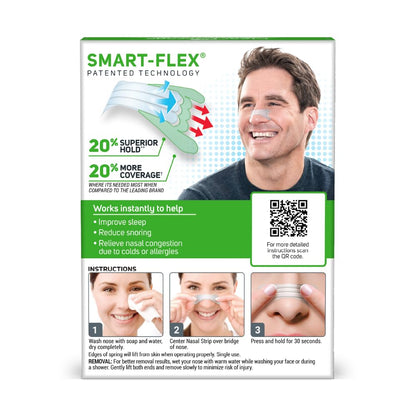 Clear Passage Nasal Strips Extra Strength – Instant Nasal Opening for Better Sleep, Reduced Snoring, and Congestion Relief (26 Strips per Pack)