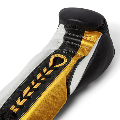 Velocity 3.0 Lace-Up Boxing Gloves – Midnight Black
