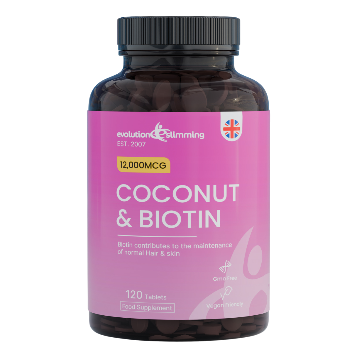 Coconut Oil Biotin Tablets | Hair Beauty & Skin Support