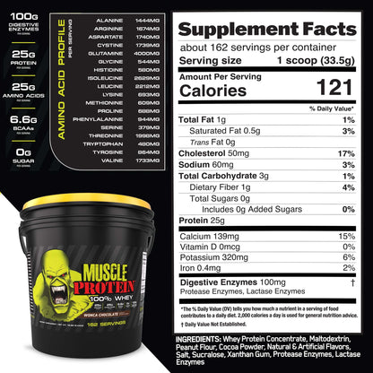 COLOSSAL LABS Muscle Whey Protein Powder – Cookies & Cream, 25,000mg Amino Acids/Serving, Cold-Filtered, 12 lb