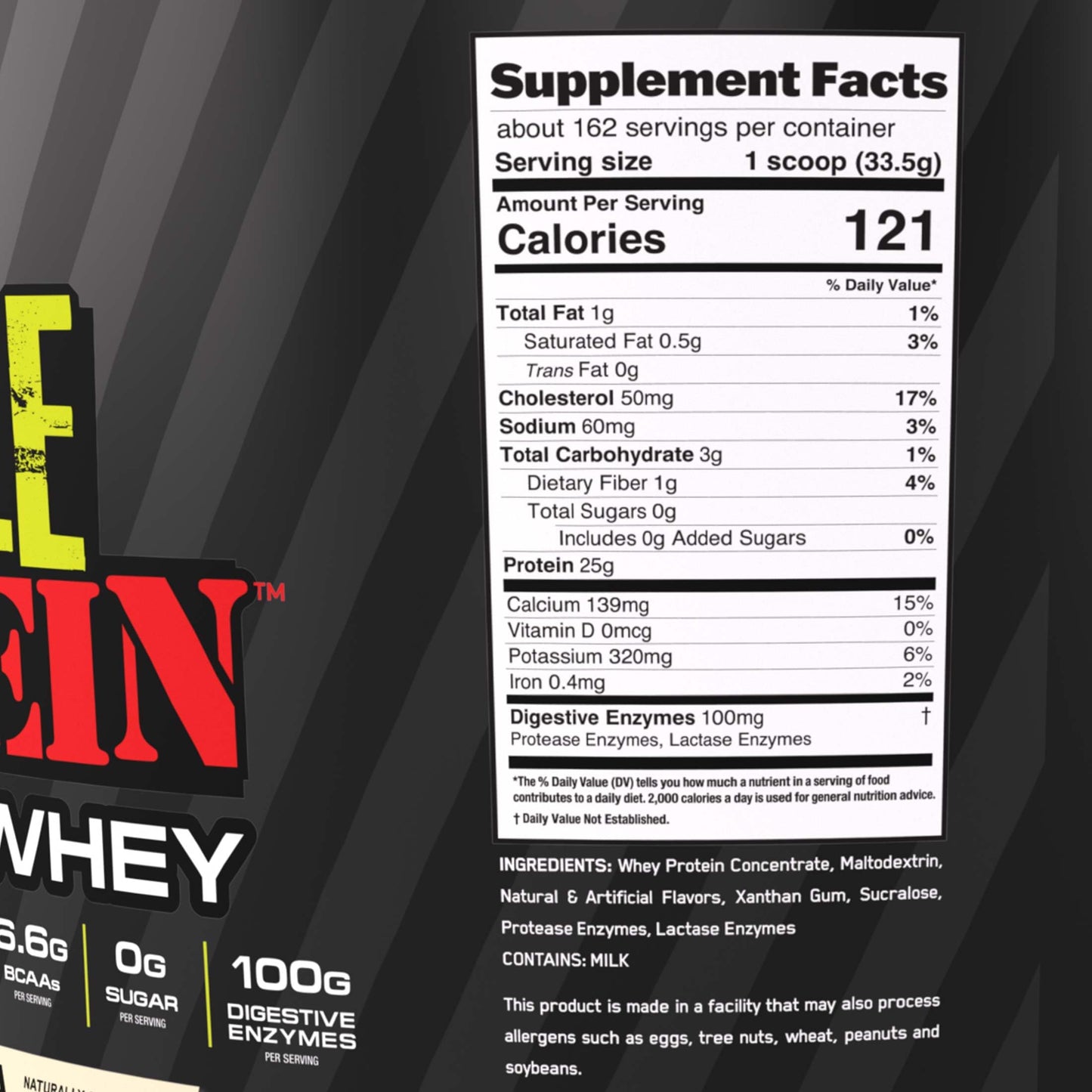 COLOSSAL LABS Muscle Whey Protein Powder – Cookies & Cream, 25,000mg Amino Acids/Serving, Cold-Filtered, 12 lb