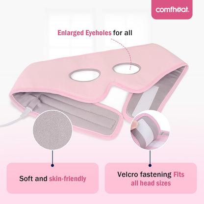 Comfheat Sinus Relief Mask — 3-Setting Face Heating Pad for Sinus Pressure & Congestion