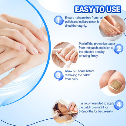 Comfort Toenail Fungus Patches - Extra Strength Hydrogel Overnight Nail Repair (50 Pcs)