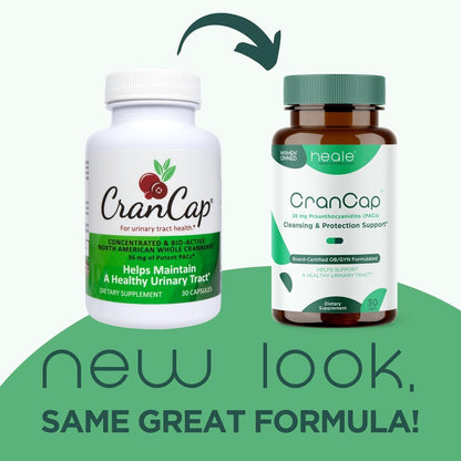 CranCap Cranberry Pills — Urinary Tract Support, 36 mg PACs, 180 Capsules | Heale