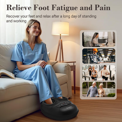 CuPiLo FSA/HSA Foot Massager with Heat & Remote – Shiatsu, 5 Compression Levels