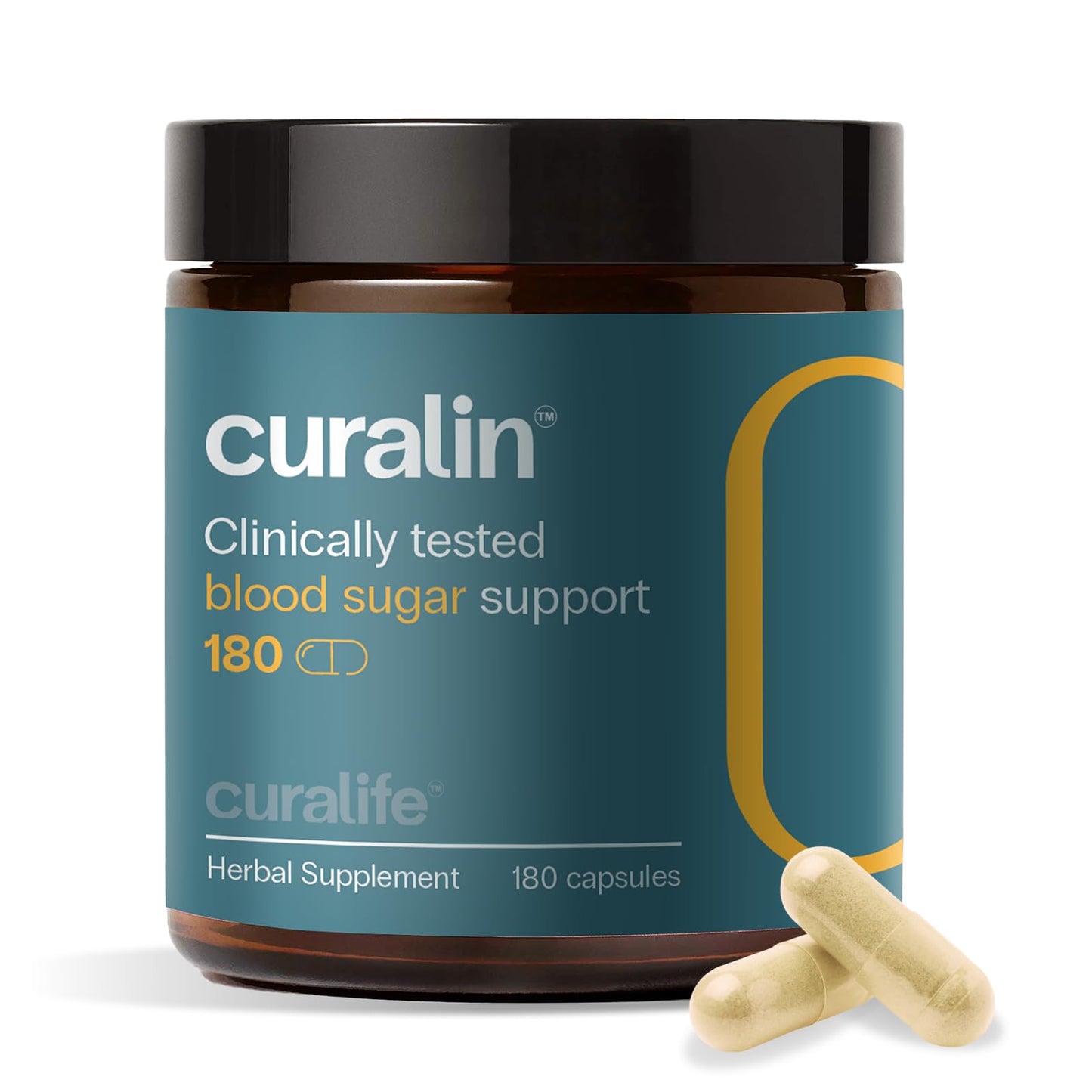 CuraLife Curalin Blood Sugar Complex – 9-Herb Metabolic Support | 3-Bottle Pack