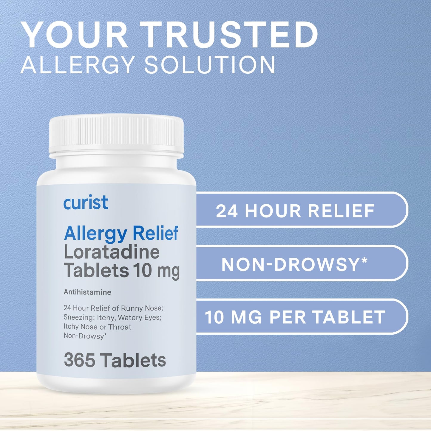 Curist Loratadine 10mg 2 x 365 Tabs | All-Day Non-Drowsy Allergy Relief