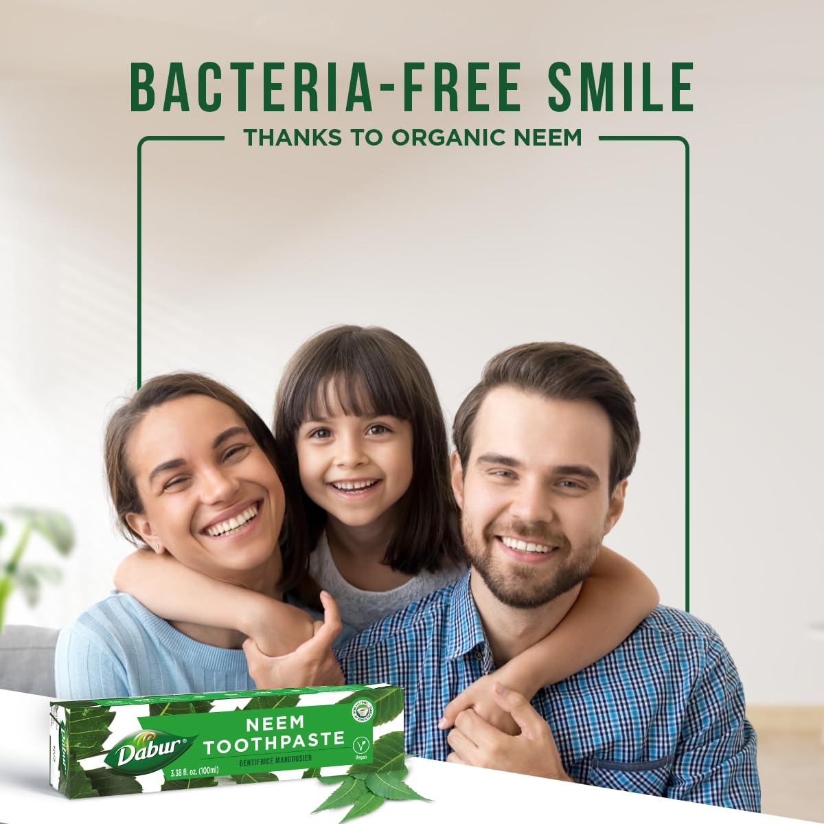 Dabur Herbal Toothpaste – All-Natural, Fluoride-Free Neem Oral Care