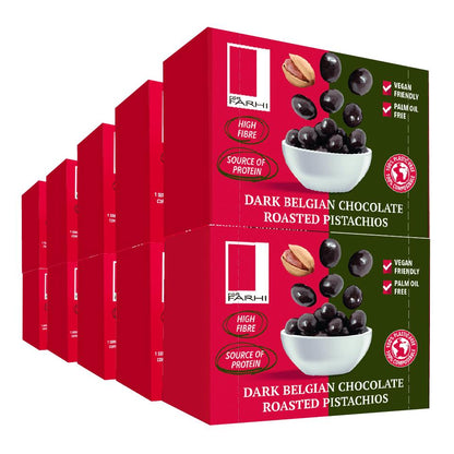 Dark Chocolate Coated Pistachios (Pack of 10 x 55g) - HealVia LimitedHealVia LimitedDark Chocolate Coated Pistachios (Pack of 10 x 55g)