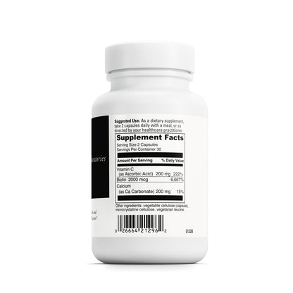Biotin by DAVINCI Labs - Skin & Hair Support, Intestinal Flora | 60 Capsules