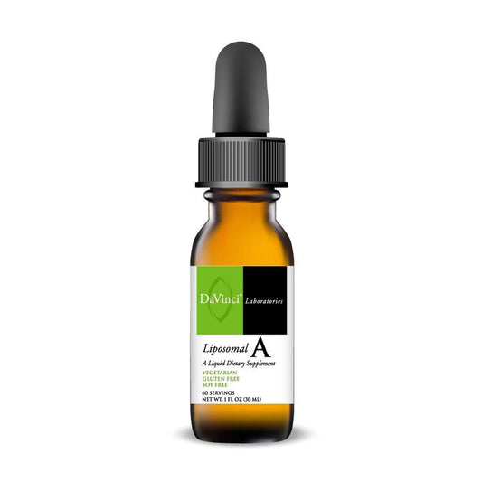DAVINCI Labs Liposomal A - فيتامين أ سائل لدعم المناعة والعظام والرؤية وصحة الجلد والأمعاء | خالٍ من الغلوتين | 30 مل