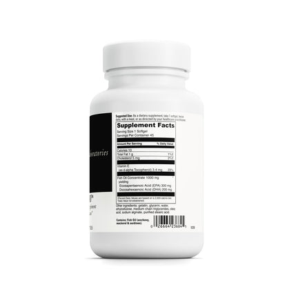 DAVINCI Labs Omega-3 1000 | Supports Cholesterol, Immune Health, Hair & Skin | Gluten-Free
