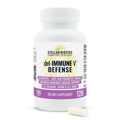Del-Immune V Defense by Stellar Biotics – All-Natural Immune & Gut Support (120 Caps)