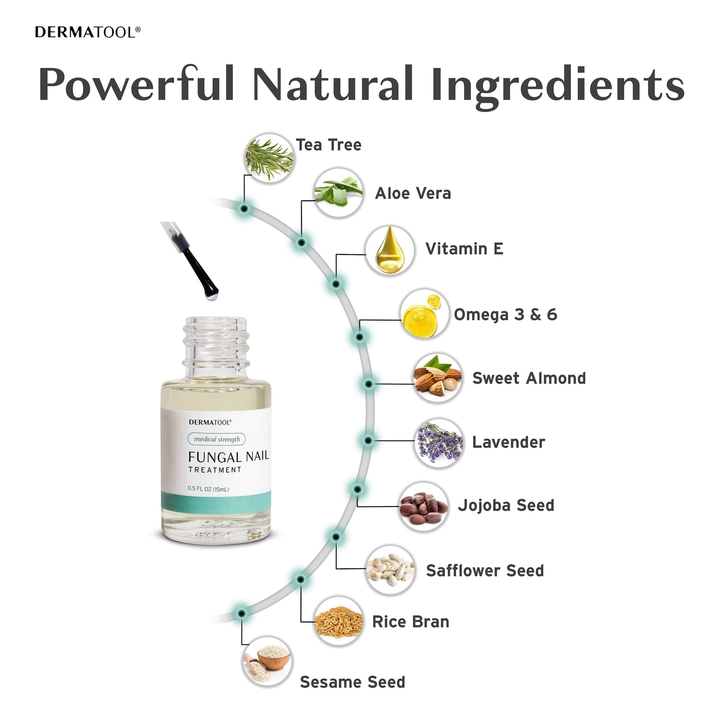 DERMATOOL Extra Strength Toenail Fungus Treatment – Clinically Proven Antifungal Nail Solution