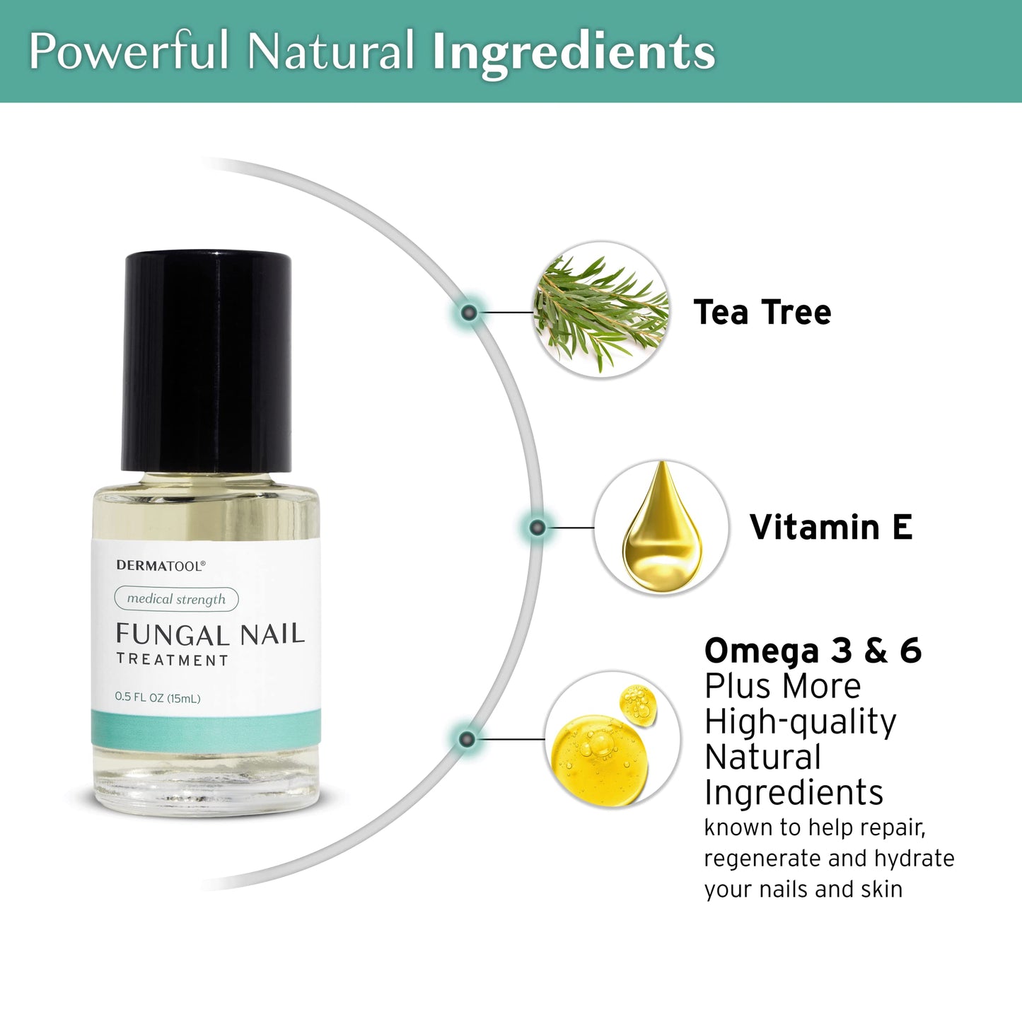 DERMATOOL Toenail Fungus Treatment – Extra Strength Tolnaftate Solution for Nails