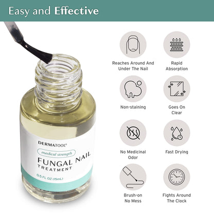 DERMATOOL Toenail Fungus Treatment – Extra Strength Tolnaftate Solution for Nails