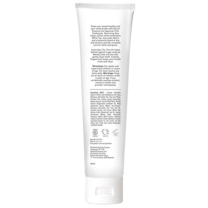 Desert Essence Aloe & Tea Tree Toothpaste - Peppermint | Sensitive Teeth