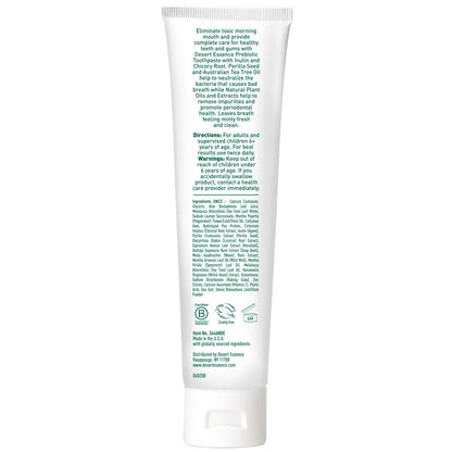 Desert Essence Prebiotic Plant-Based Whitening Toothpaste - Mint, Fluoride Free & Cruelty-Free - 6.25 oz