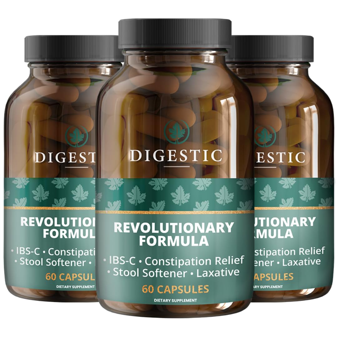Digestic - Natural Laxative for Constipation Relief & Digestive Comfort | 180 Capsules