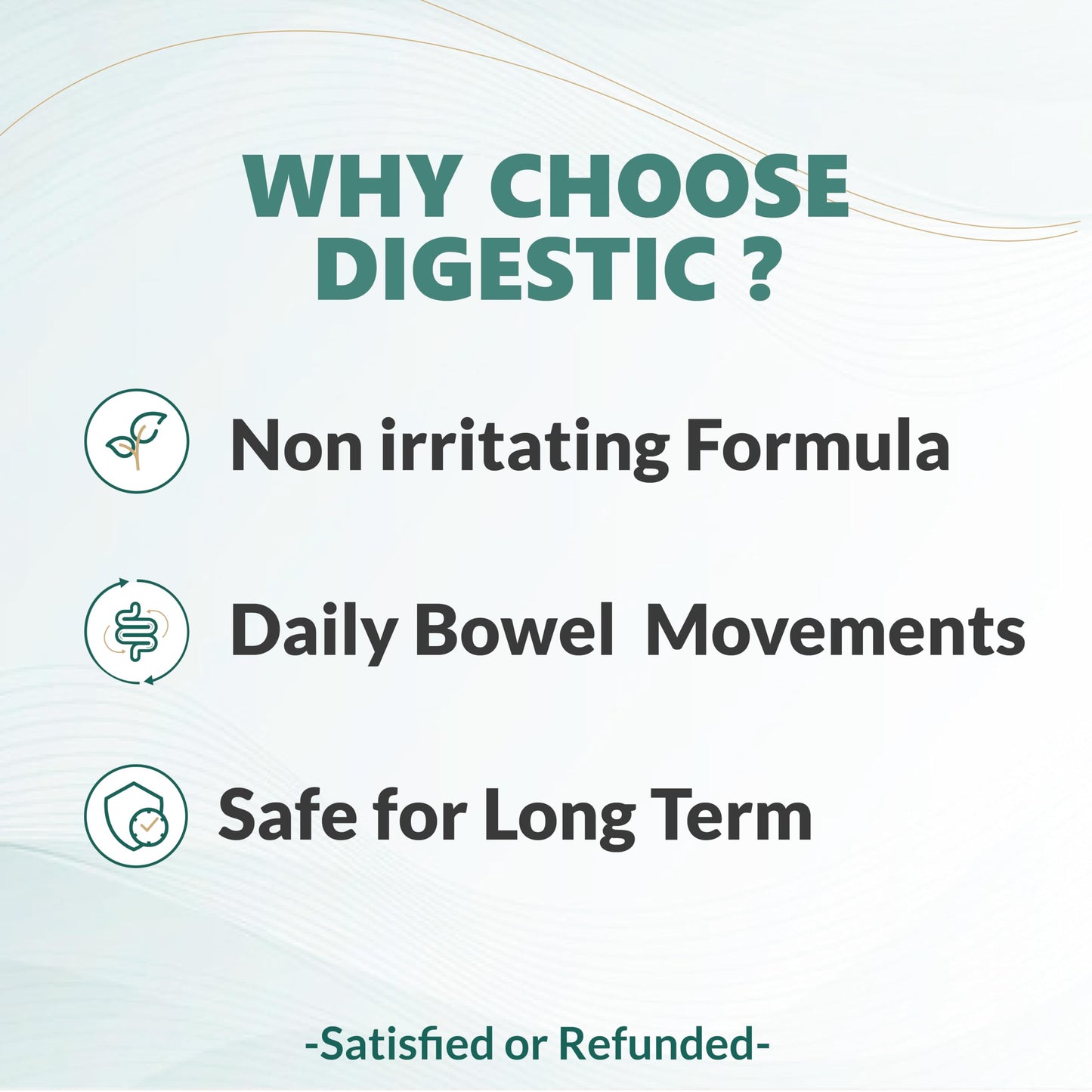 Digestic - Natural Laxative for Constipation Relief & Digestive Comfort | 180 Capsules