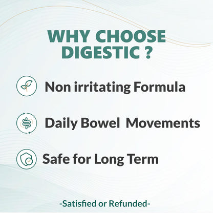 Digestic - Natural Laxative for Constipation Relief & Digestive Comfort | 180 Capsules