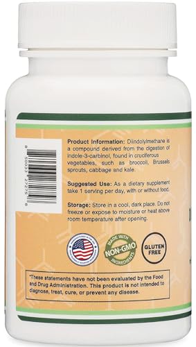 DIM 400mg – Estrogen Blocker & Hormonal Acne for Men & Women | Double Wood 60 Capsules