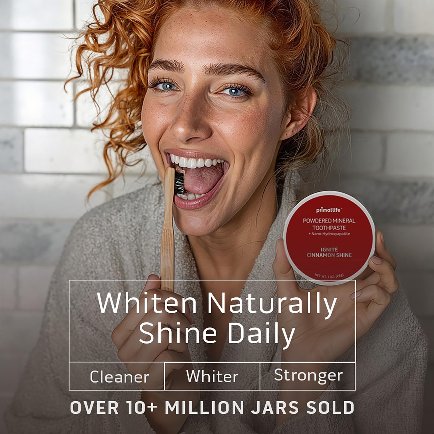 Dirty Mouth Toothpowder – Ignite Cinnamon | Vegan, Natural Kaolin & Bentonite Clays | Primal Life Organics