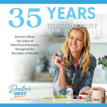Doctors Best MSM – Supports Hair, Skin, Nails & Joints | Non-GMO, Gluten Free, Vegan | 180 Veggie Caps