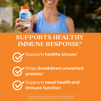 Doctor’s Best High Potency Serrapeptase 120,000 SPU – Supports Sinus Health | Vegan, Non-GMO