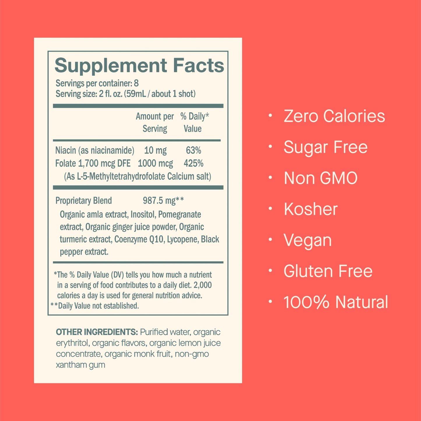 DOSE for Cholesterol – 3-Pack, 16oz Glass Bottles, Sugar-Free, Gluten-Free, Vegan
