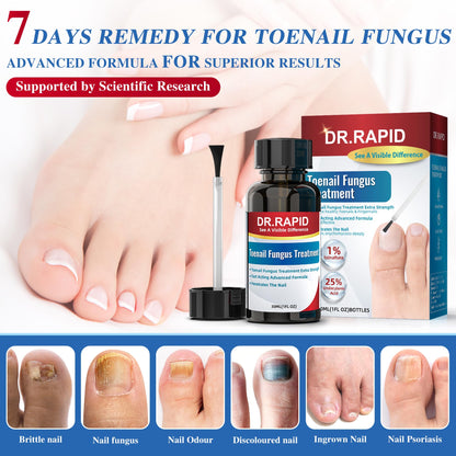 DR.RAPID Toenail Fungus Treatment Extra Strength - Fast-Acting Nail Repair with Tea Tree Oil
