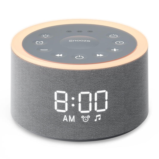 Dreamegg D1+ Sound Machine & Alarm Clock — 29 Soothing Sounds, Dimmable Night Light