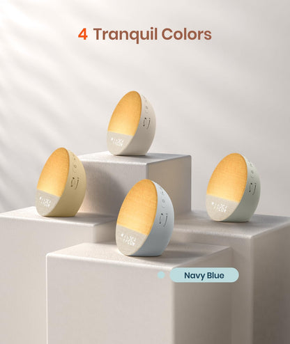 Dreamegg Sunrise 1 – Sunrise Alarm Clock, 29 Sounds, Dimmable Night Light, Customizable Sleep Routines | Blue