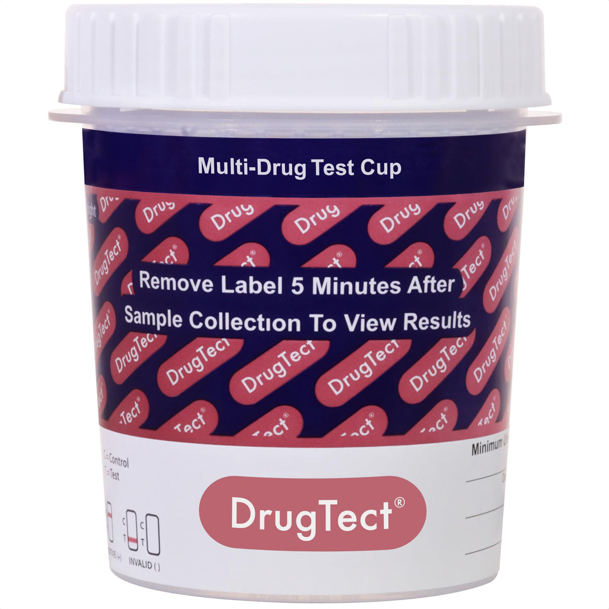 DrugTect 25-Pack 14-Panel Drug Test Cup with Fentanyl | CLIA-Waived Urine Test Kit