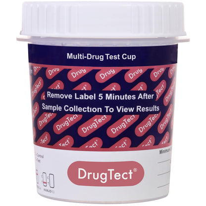 DrugTect 25-Pack 14-Panel Drug Test Cup with Fentanyl | CLIA-Waived Urine Test Kit