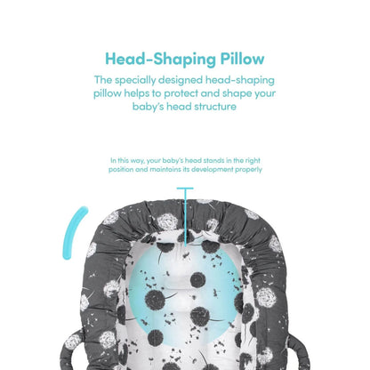 baby plus Mother Side Baby Reflux Bed - Dandelion