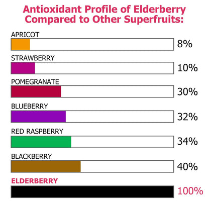 ECO-TASTE Elderberry Capsules with Zinc & Vitamin C | 120 Veggie Caps