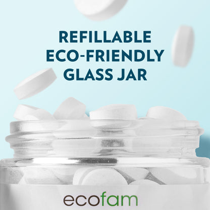 EcoFam Toothpaste Tablets Bubblegum for Kids – Nano Hydroxyapatite, Fluoride Free, 90 Tabs