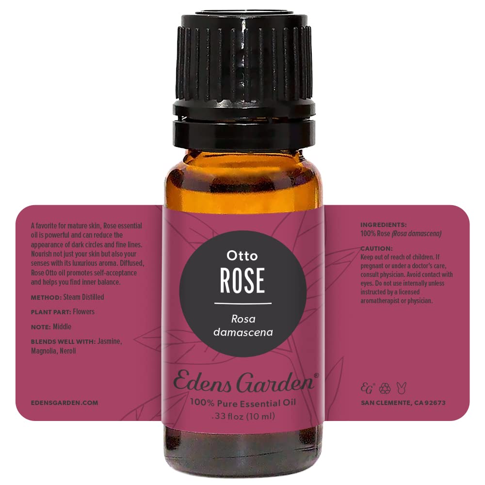 Edens Garden Rose-Otto Essential Oil – 100% Pure, Premium Grade, 10 ml