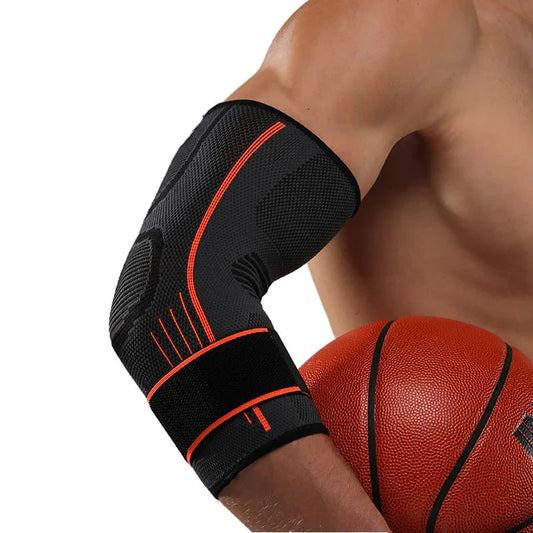 Elbow Compression Sleeve - Nylon Spandex Arm Support for Tennis Elbow Pain Relief - Unisex