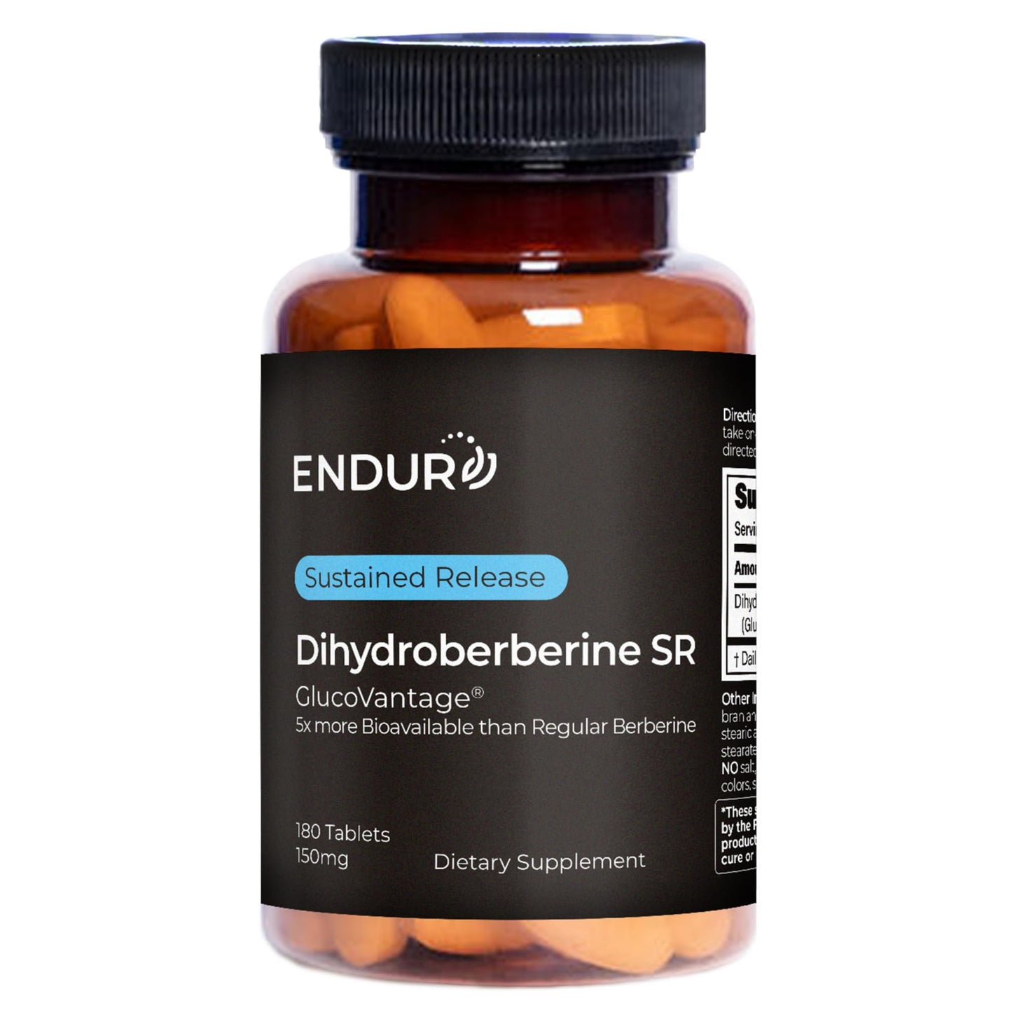 Endur Dihydroberberine SR – Blood Sugar & Metabolism Support, 180 Tablets