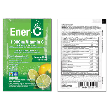 Ener-C Multivitamin Drink Mix – Immune Support Vitamin Packets (Lemon Lime) – 30 Count
