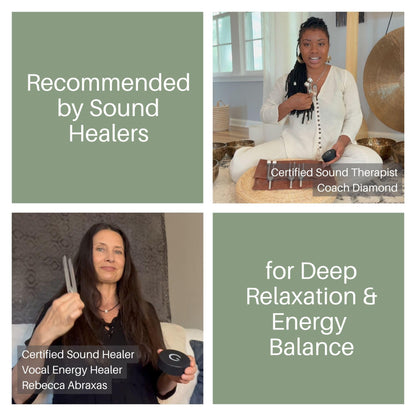 ENSO SENSORY Resonance Tuning Fork Set – 128Hz, 136.1Hz, 256Hz, 384Hz for Stress, Sleep & Chakra Balance
